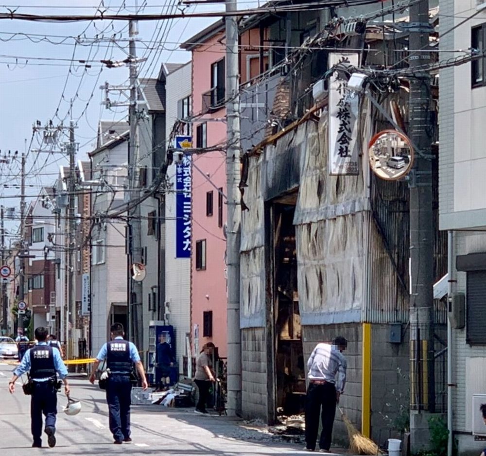 守口市 昨夜 19 7 23 大久保町で発生した大規模火災 一夜明けての現地の状況は 号外net 守口 門真