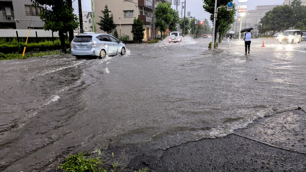 台風　冠水　大雨
