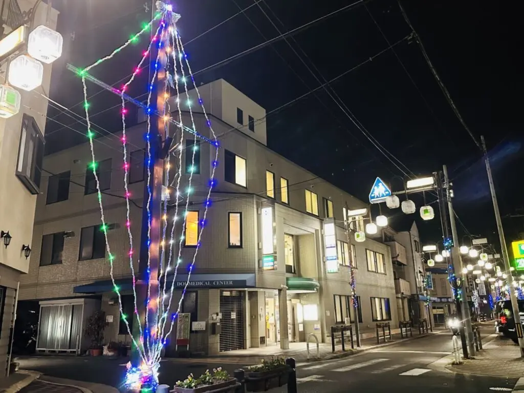 土居駅前通商店街イルミネーション